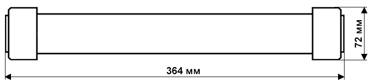 Чертеж и габаритные размеры предохранителя ПТ 1.2-6-40-31,5 У3