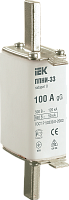 Плавкая вставка предохранителя ППНИ-33 габарит 0 100А IEK