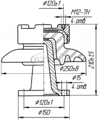 Изолятор ОНШ-10-20 (ОШН-20-80)