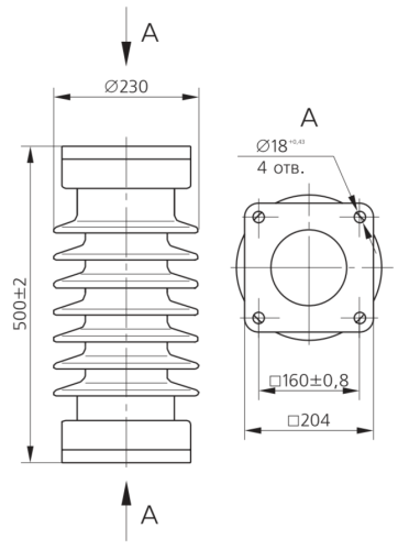 Изолятор ИОС-35-1000 УХЛ1 фото 2