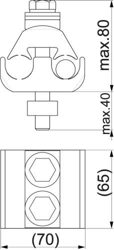 Зажим шинный KG26 Ensto фото 2 Зажим шинный KG26 Ensto фото 2