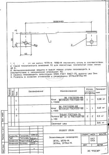 Заземляющий проводник ЗП-76 (20.0027 09.06)